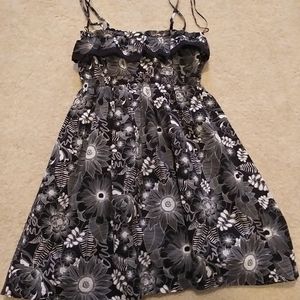Black & White Floral Dress
